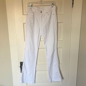7 for All Mankind White Flared Women Jeans, size 29
